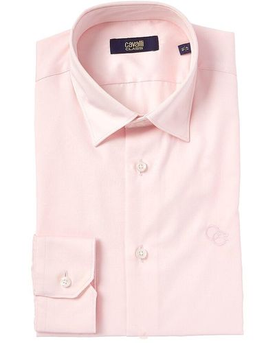 Class Roberto Cavalli Slim Fit Dress Shirt - Pink