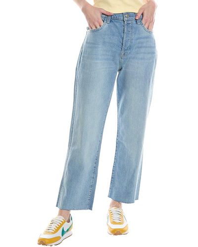 7 For All Mankind Easy Straight Ankle Flo Jean - Blue