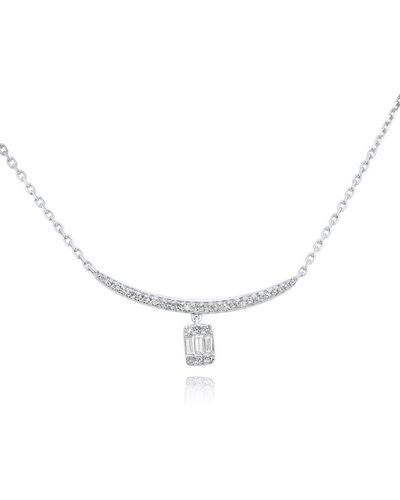 Diana M. Jewels 14k 0.22 Ct. Tw. Diamond Necklace - Natural