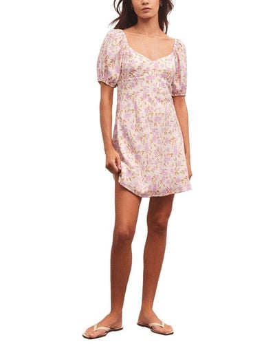 Z Supply Alaine Floral Mini Dress - Pink
