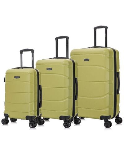 DUKAP Sense Lightweight Hardside Spinner 3pc Luggage Set - Green