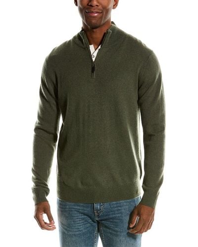Magaschoni 1/2-zip Cashmere Pullover - Green
