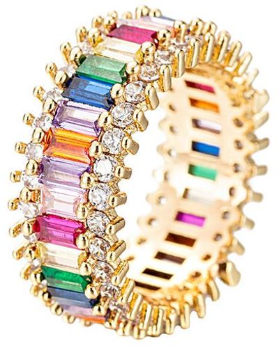 Eye Candy LA The Luxe Collection 18k Plated Cz Cleopatra Ring - White