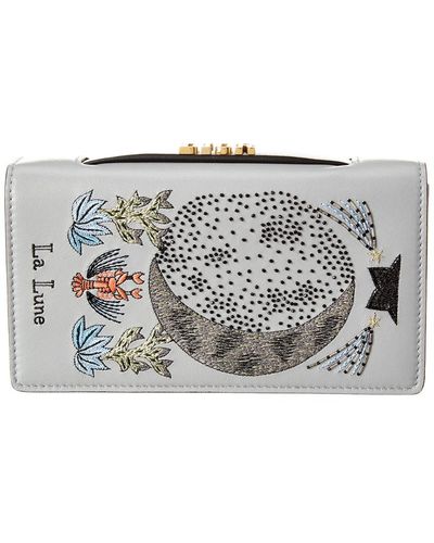 Leather clutch bag Dior White in Leather  34189500
