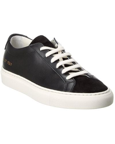Common Projects Original Achilles Leather & Suede Sneaker - Black