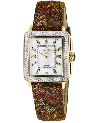 Gv2 Padova Gemstone Floral Watch - Metallic