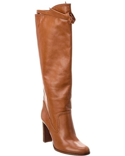 Alexandre Birman Clarita Saddlery 90 Leather Knee-high Boot - Brown