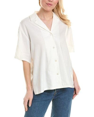 Rebecca Taylor Linen-blend Cabana Shirt - White