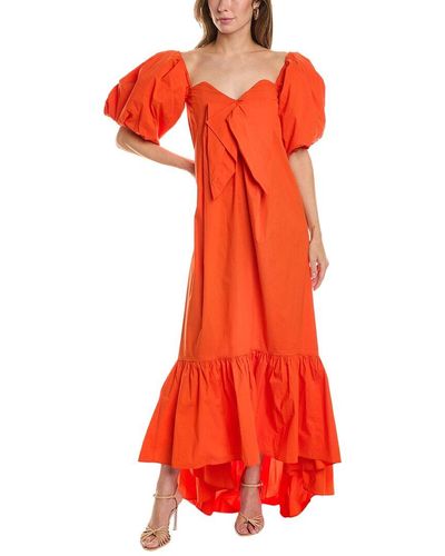 Caroline Constas Gabrielle Maxi Dress - Red