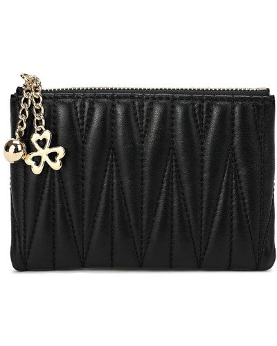 Tiffany & Fred Paris Quilted Leather Wallet - Black