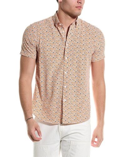 Report Collection Tropical Shirt - Natural