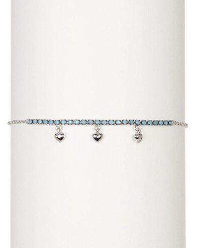 Adornia Silver Turquoise Bracelet - Natural