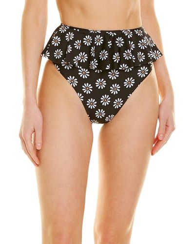 Beach Riot Daisy Bikini Bottom - Black