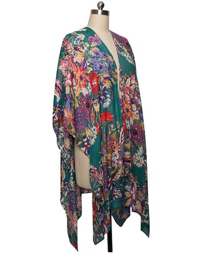 Saachi Lasdon Floral Kimono - Blue