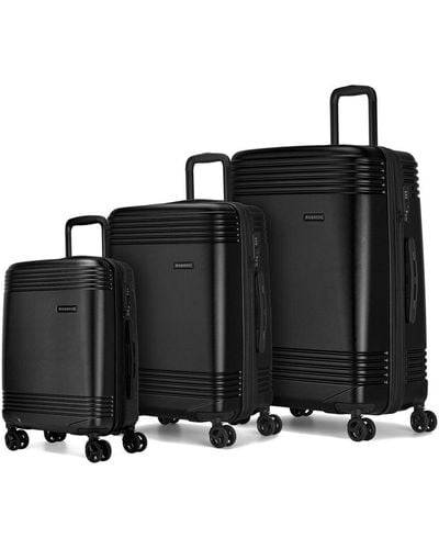 Bugatti Nashville 3pc Expandable Luggage Set - Black