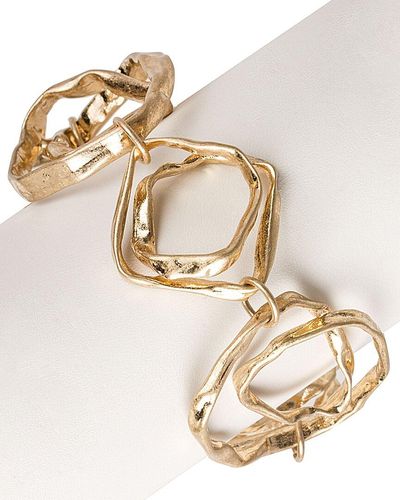 Saachi Hand Hewn Bracelet - Metallic