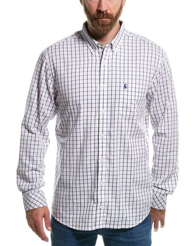 Joules Welford Classic Fit Woven Shirt - White