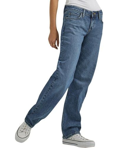 Lee Jeans Blue Speed Low Rise Straight Jean