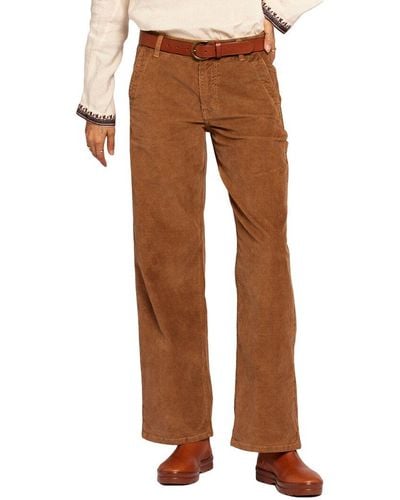 Current/Elliott The Painter Wide Leg Pant - Brown