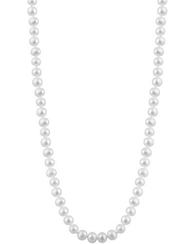 Splendid 14k 7-7.5mm Pearl Necklace - White