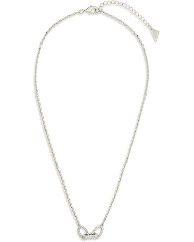 Sterling Forever Cz Journi Rope Twist Chain Link Pendant Necklace - Multicolour