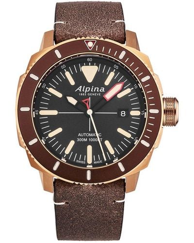 Alpina Seastrong Diver Watch - Brown