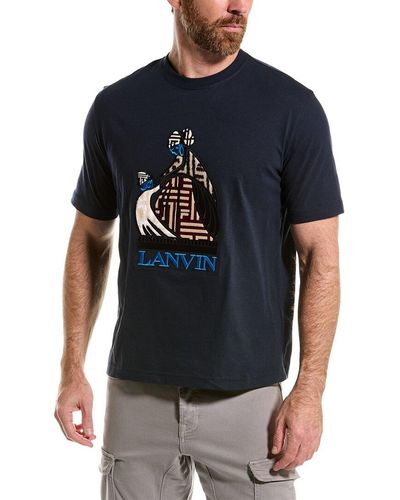 Lanvin Applique T-shirt - Blue