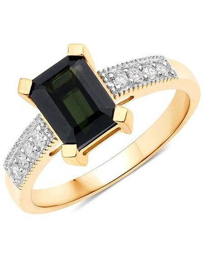 Diana M. Jewels Fine Jewellery 14k 1.91 Ct. Tw. Diamond & Green Tourmaline Ring - Multicolour