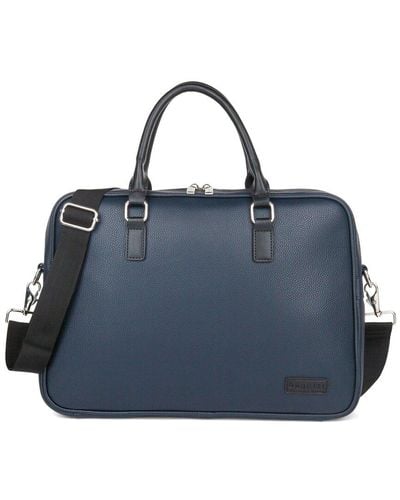 Bugatti Contrast Executive Briefcase - Blue