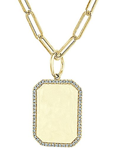 Sabrina Designs 14k 0.15 Ct. Tw. Diamond Charm Necklace - Metallic