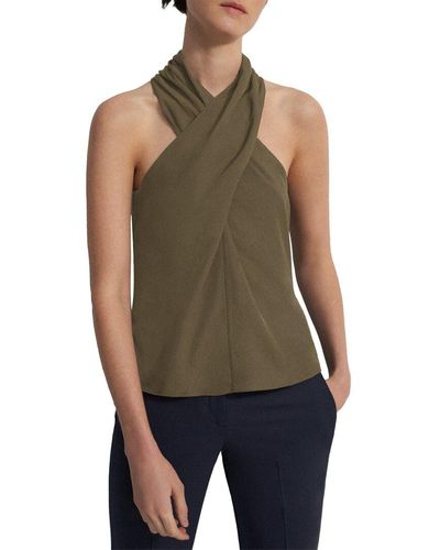 Theory Halter Top - Green