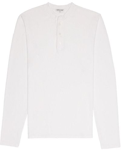 Cotton Citizen Hendrix Henley Shirt - White
