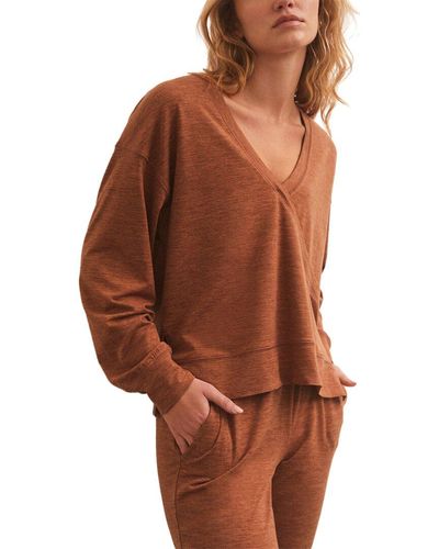 Z Supply Ultra Soft Reversible Top - Brown
