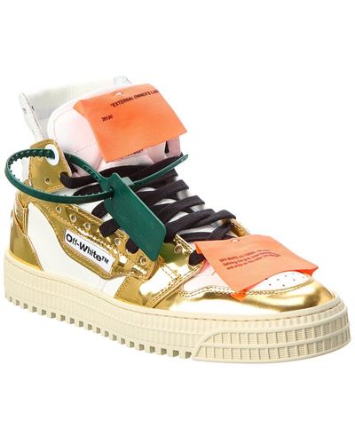 Off-White c/o Virgil Abloh 3.0 Off Court Leather Trainer - Metallic