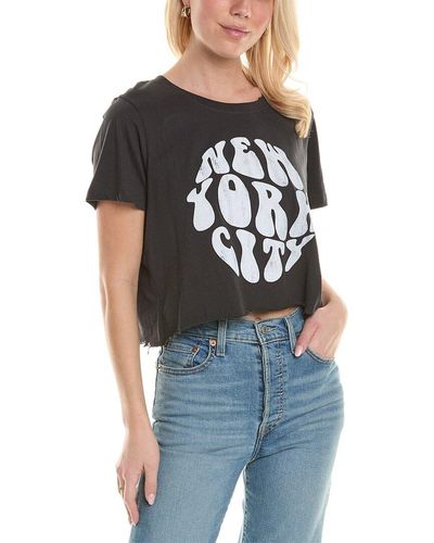 Prince Peter Nyc Bubble Crop T-shirt - Blue