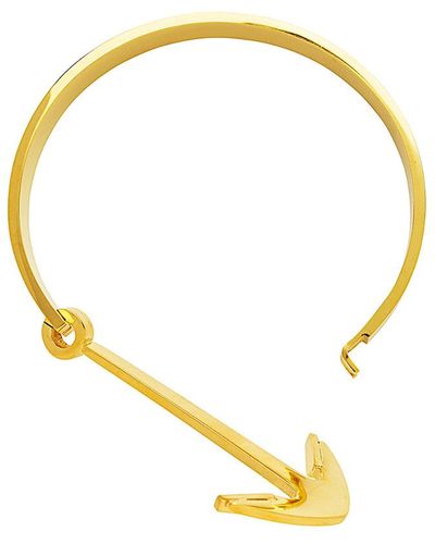 Sterling Forever 14k Plated Bangle - Yellow