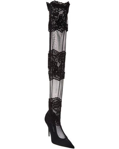 Dolce and gabbana thigh high boots top