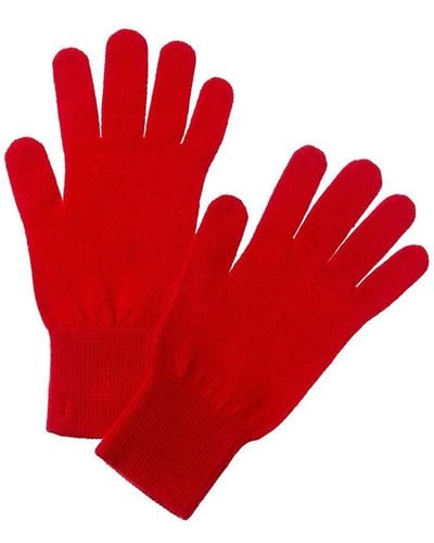 SCOTT & SCOTT LONDON Classic Cashmere Gloves - Red