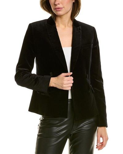The Kooples Velvet Suit Jacket - Black