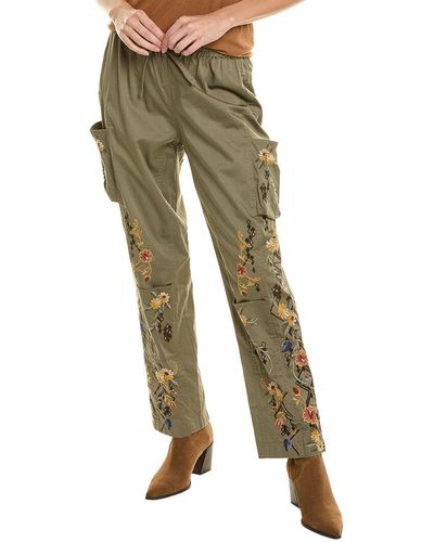 Johnny Was Whitney Pant In Martini Olive - Green