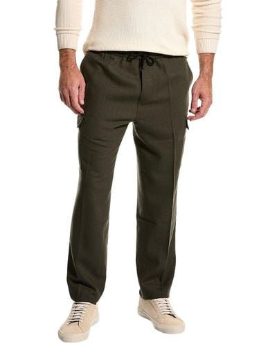FRAME Flannel Travel Wool-blend Cargo Pant - Green