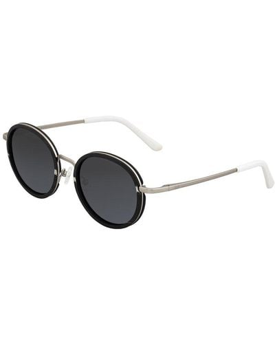 Earth Wood Unisex Esg039bs 50mm Polarized Sunglasses - Black