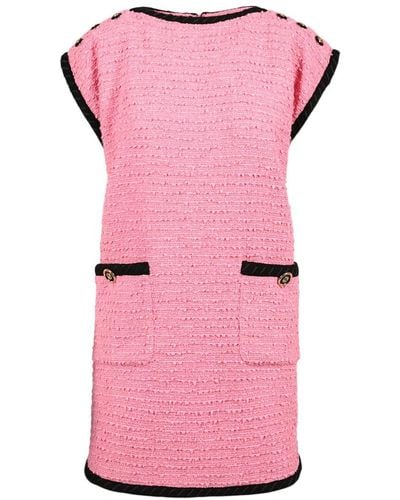Gucci Wool Blend Shift Dress - Pink
