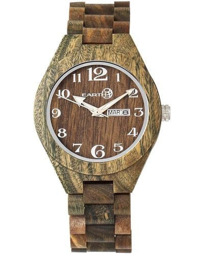 Earth Wood Unisex Sapwood Watch - Metallic