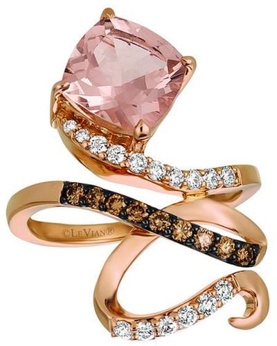 Le Vian Le Vian 14k 0.48 Ct. Tw. Diamond & Morganite Ring - Pink