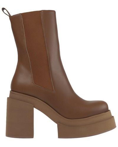Paloma Barceló Selene Leather Boot - Brown