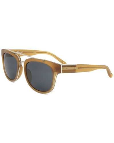 Linda Farrow Pl144 54mm Sunglasses - Metallic