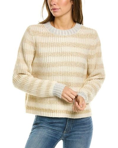 Boden Tinsel Stripe Wool & Alpaca-blend Sweater - Natural
