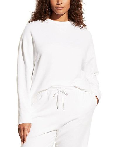 Vince Plus Essential Relaxed Pullover - White