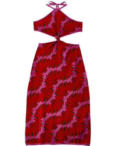 FARM Rio Copacabana Knit Maxi Dress - Red